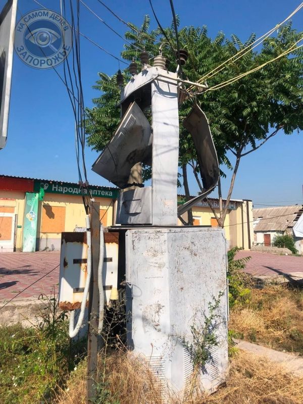 После взрыва в Запорожье в некоторых районах пропало электричество и телевизионный сигнал