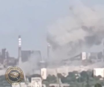 Запорожье, последствия вчерашнего удара УМПК