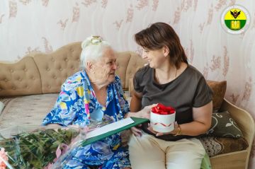 Свой 95-летний юбилей отмечает труженик тыла, ветеран Великой Отечественной войны Введенская Любовь Анатольевна