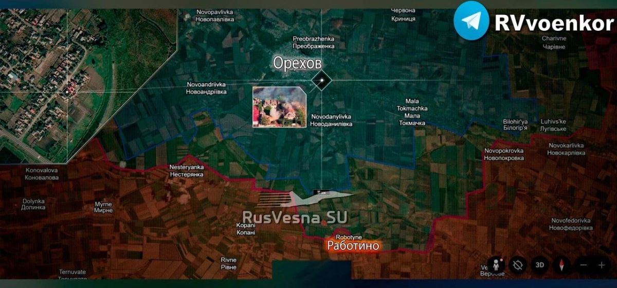 Российские бойцы впервые замечены в запорожском Орехове!