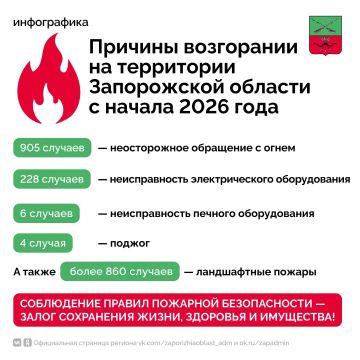 Причиной большинства пожаров в Запорожской области является неосторожное обращение с огнем