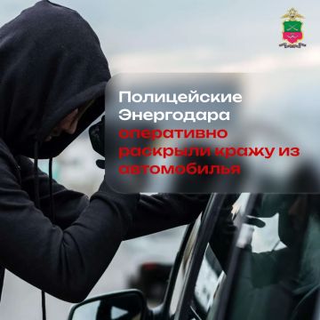 Полицейские Энергодара оперативно раскрыли кражу из автомобиля