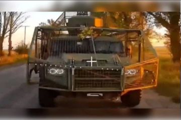 Бронемашины, пикапы и квадроциклы ВСУ сожгли в Запорожской области
