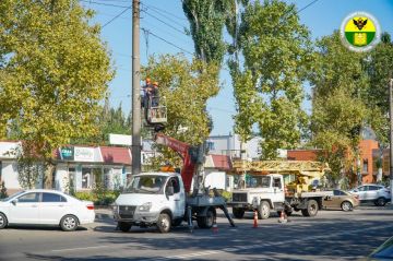 В Мелитополе установили новые светильники