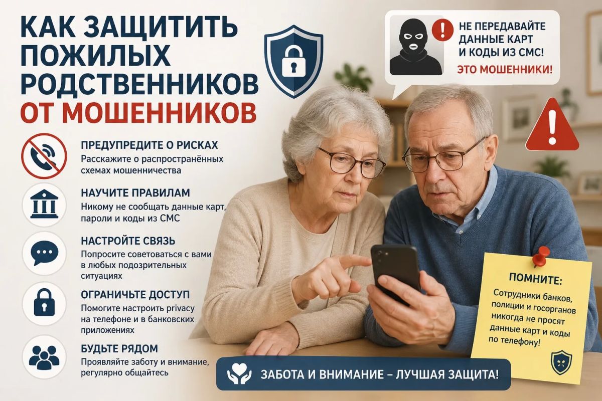 Как защитить пожилых родственников от мошенников