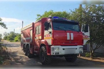 Дрон ВСУ устроил пожар в частном доме в Запорожской области