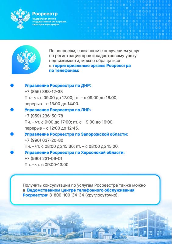 Срок оформления прав на недвижимость для жителей воссоединённых регионов продлён до 1 января 2027 года Срок оформления прав на недвижимость для жителей воссоединённых регионов продлён до 1 января 2027 года