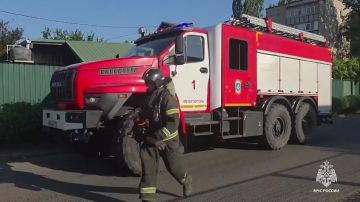 В Мелитополе сотрудники МЧС России оперативно ликвидировали пожар