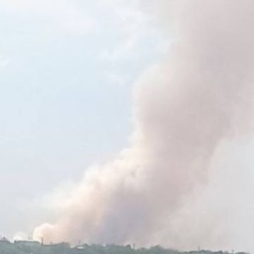 Пригород Запорожья после прилётов