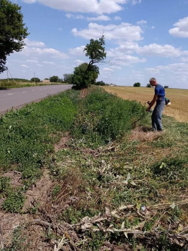Благоустройство в Тихоновке продолжается Благоустройство в Тихоновке продолжается