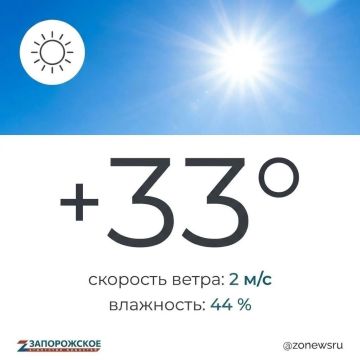 Жаркий летний день ожидается в Запорожской области во вторник, 11 августа