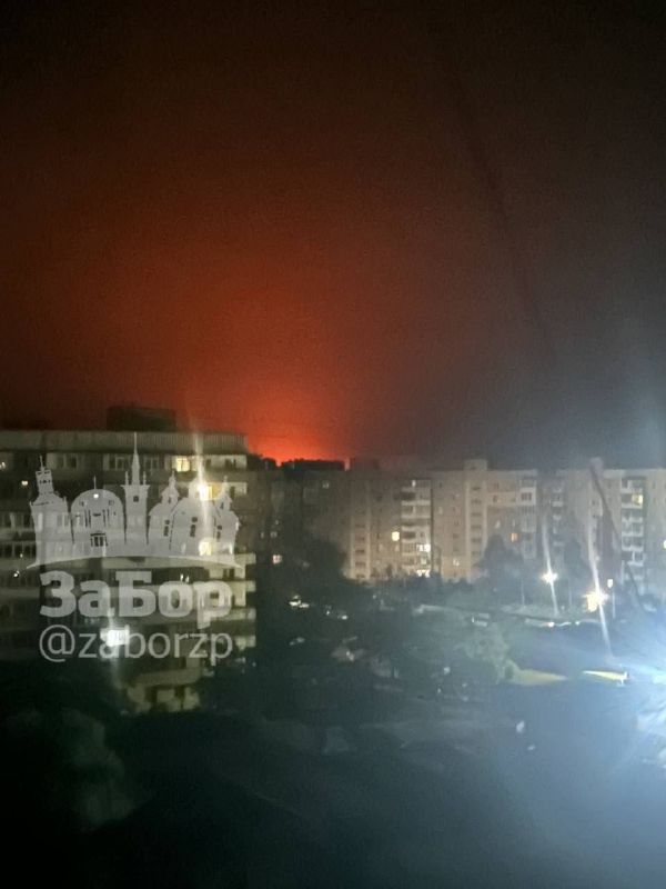 Ночные удары по Запорожью Ночные удары по Запорожью