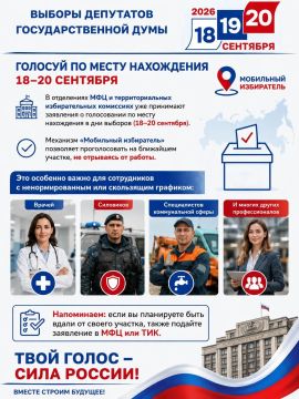 В отделениях МФЦ и территориальных избирательных комиссиях уже принимают заявления о голосовании по месту нахождения в дни выборов (18–20 сентября)
