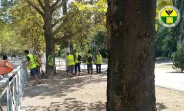 В Мелитополе продолжают наводить порядок