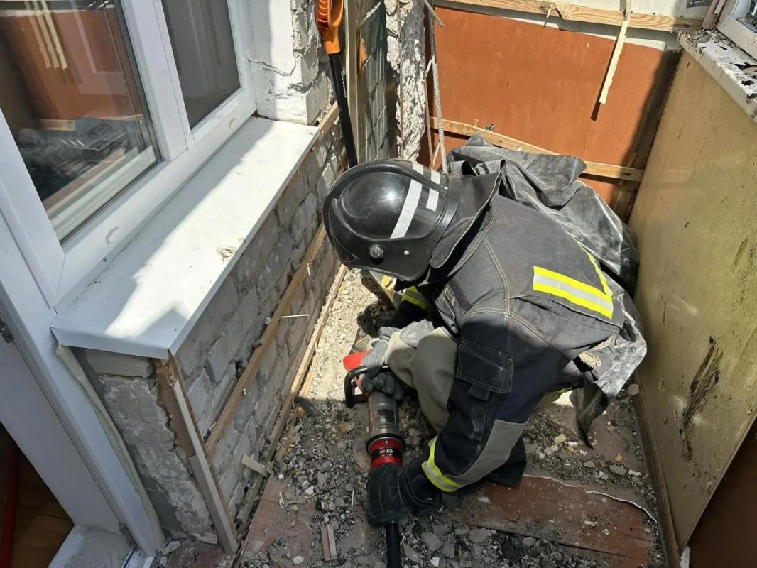 Добровольцы Запорожского РО ВСКС навели порядок после атаки БПЛА Добровольцы Запорожского РО ВСКС навели порядок после атаки БПЛА