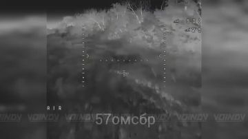 Дроноводы 57 бригады отработали по украинской пехоте в Запорожской области