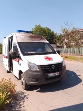 Атаке ВСУ подверглась машина скорой помощи в Васильевке