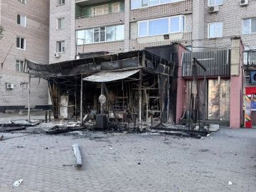 Три дрона ВСУ ударили по кофейне "Арома" в Энергодаре