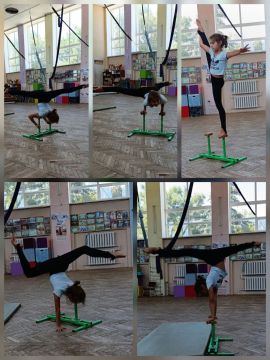 Занятие циркового коллектива "Романтики" в ДК "Горняк"!