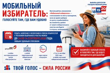 «Мобильный избиратель»: голосуйте там, где вам удобно