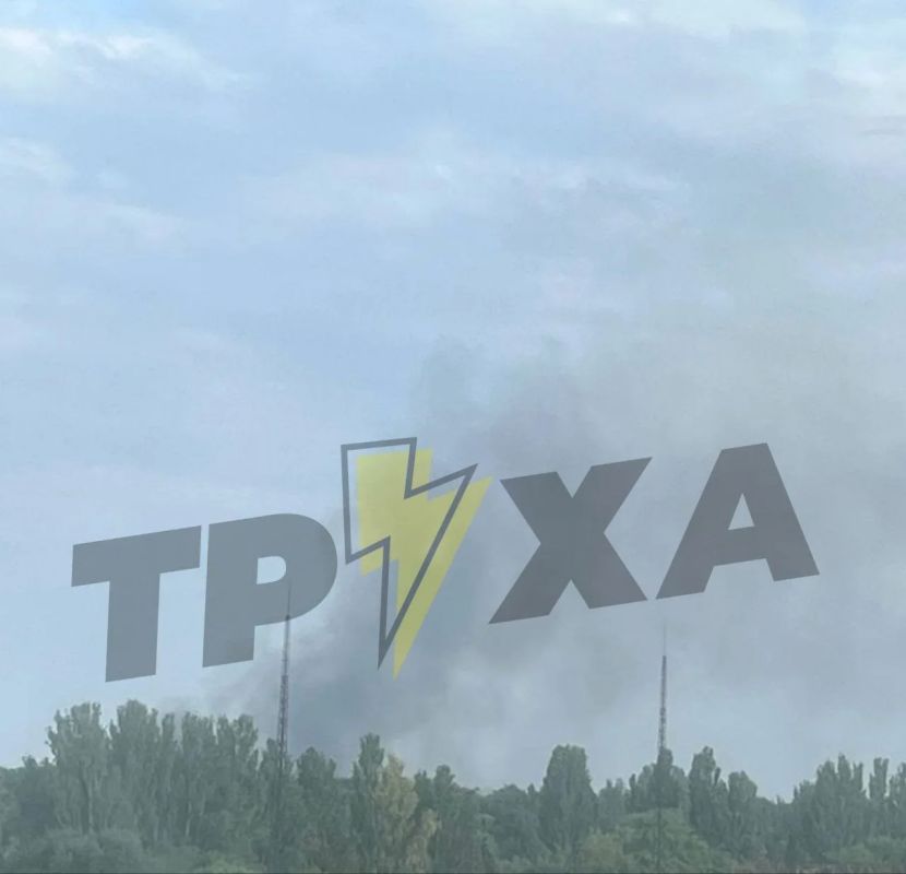 В южной части оккупированного Запорожья начался пожар