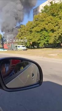 В Харькове на Салтовке ФПВ-дрон уничтожил грузовик