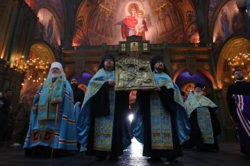 Анна Хорошун: В Главный храм Вооруженных Сил Российской Федерации принесена чудотворная Тихвинская икона Божией Матери