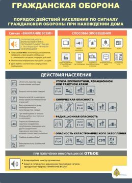 #СоветДня от МЧС России: порядок действий населения по сигналу гражданской обороны