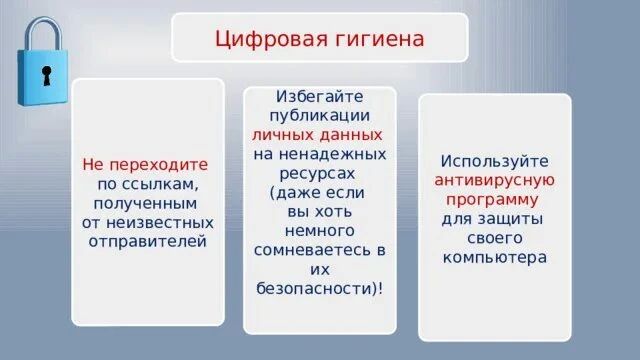 Безопасный интернет: правила цифровой гигиены Безопасный интернет: правила цифровой гигиены