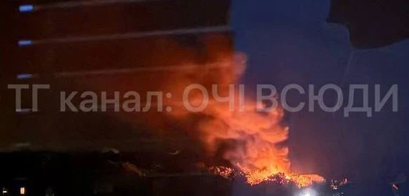 Пожары в оккупированном Запорожье Пожары в оккупированном Запорожье