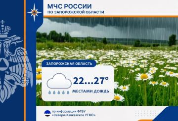 Дожди ожидаются завтра в Запорожской области