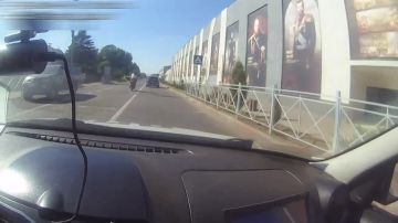 7 административных протоколов составлено на мотоциклиста-лихача в Мелитополе