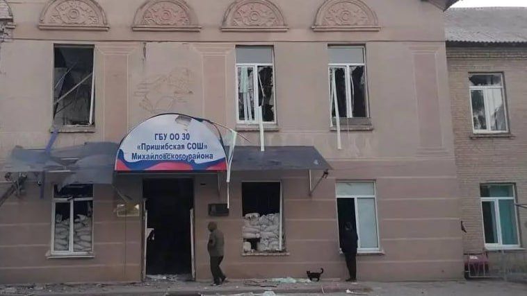 ВСУ ударили по общеобразовательной школе, в которой находился избирательный участок в Запорожской области