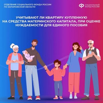 Как жилье, купленное на маткапитал, учтут при назначении единого пособия