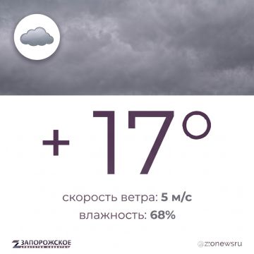 Облачная погода с прояснением, местами дождь ожидается в Запорожской области в четверг, 24 сентября