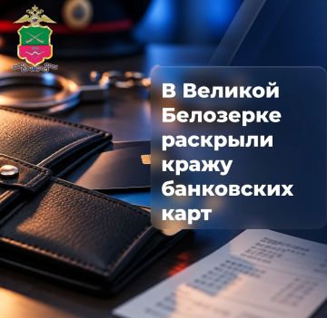 В Великой Белозерке раскрыли кражу банковских карт