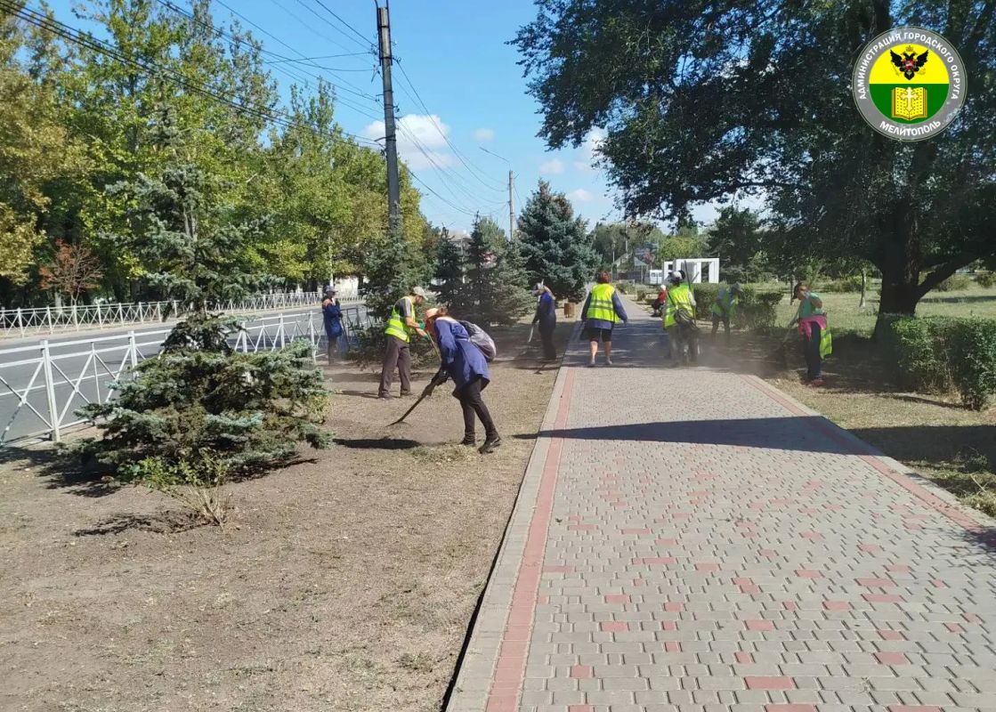 В Мелитополе навели порядок на проспектах В Мелитополе навели порядок на проспектах