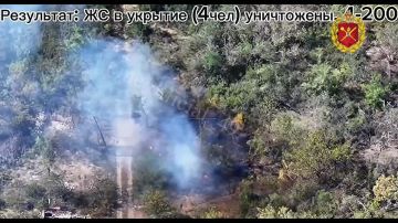 Оператор БпЛА 49 армии обнаружил группу ВСУ в укрытии и скорректировал огонь артиллерии