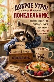 Доброе утро, друзья! Хорошего вам дня и отличного настроения!