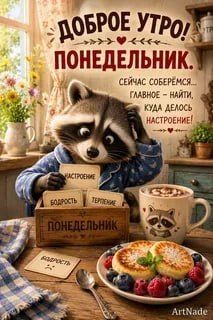 Доброе утро, друзья! Хорошего вам дня и отличного настроения!