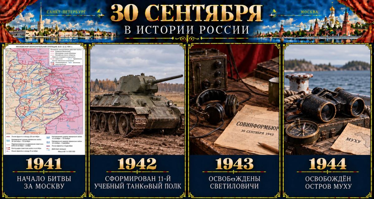 30 сентября в истории России 30 сентября в истории России
