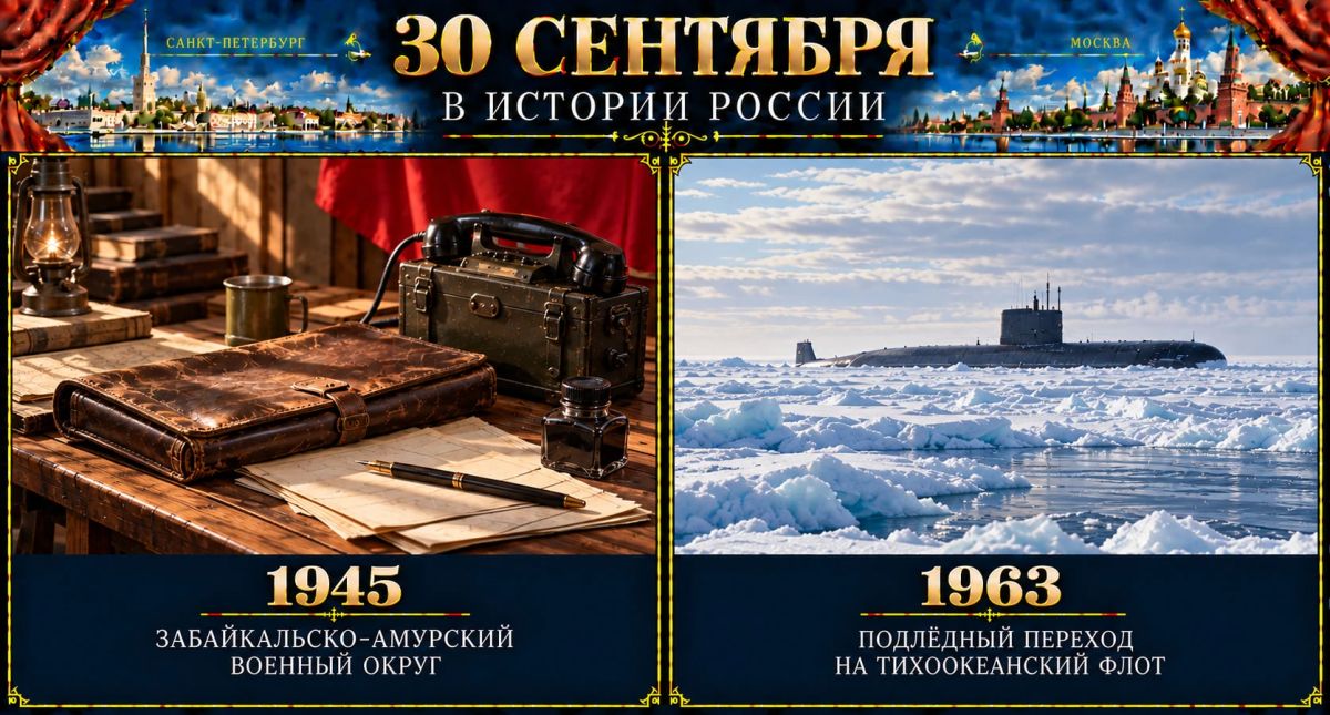 30 сентября в истории России 30 сентября в истории России