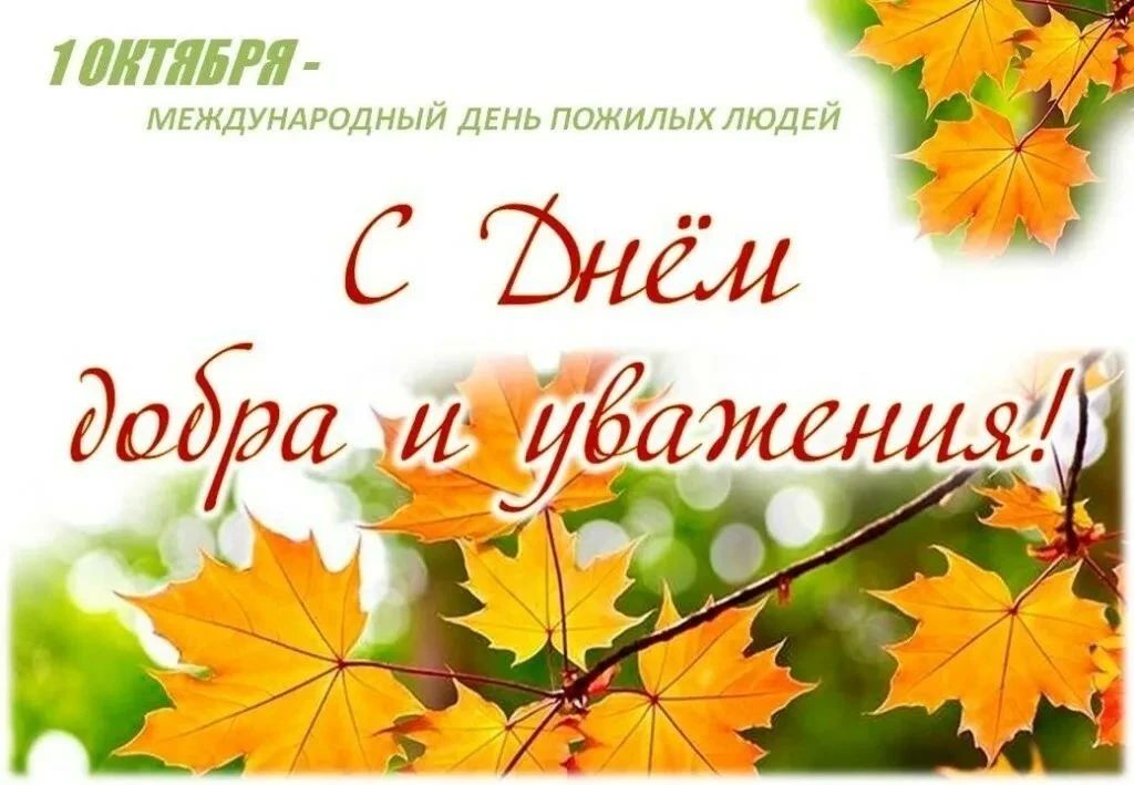 Золотой фонд нашей жизни: с Днём пожилых людей!