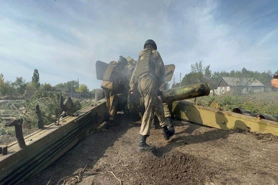 В запорожской Барвиновке уничтожили артогнем блиндажи ВСУ