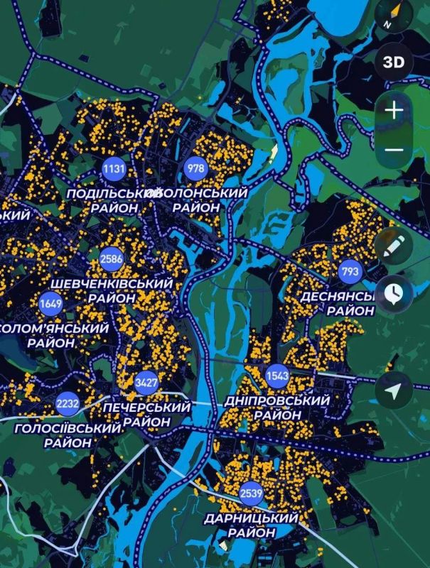 Жители Киева выезжают из города, пишут украинские СМИ