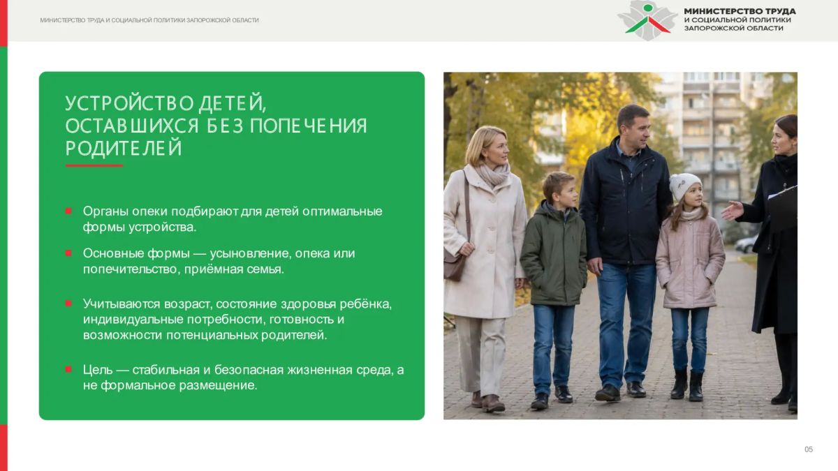 Роль органов опеки и попечительства Роль органов опеки и попечительства
