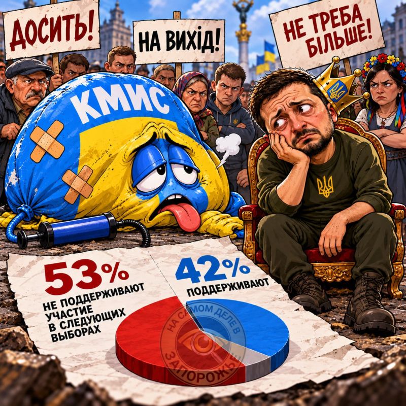 Даже ручной КМИС сдулся — не получается натянуть сову на глобус, вернее Зеленского на рейтинг