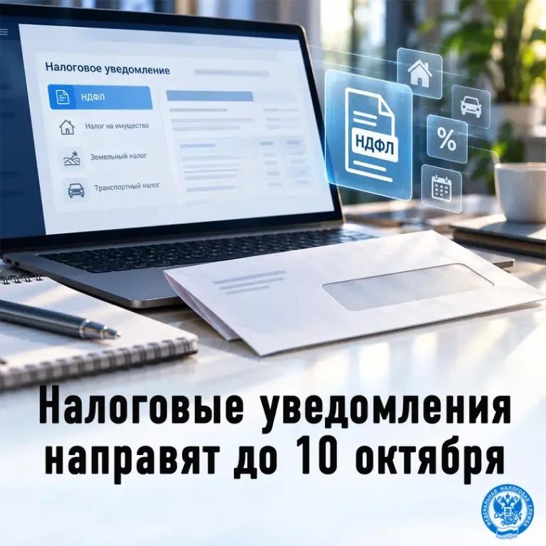 УФНС России по Запорожской области сообщает о начале рассылки налоговых уведомлений для уплаты налогов за 2025 год