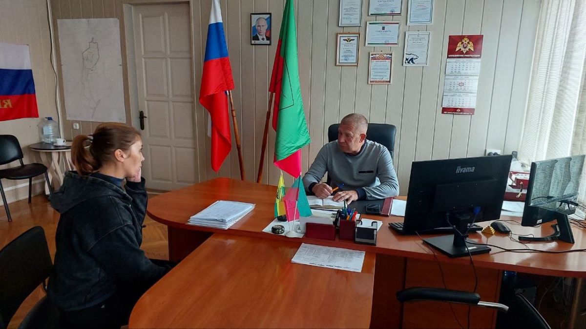 В территориальном отделе Кирилловского сельского поселения прошёл плановый приём граждан