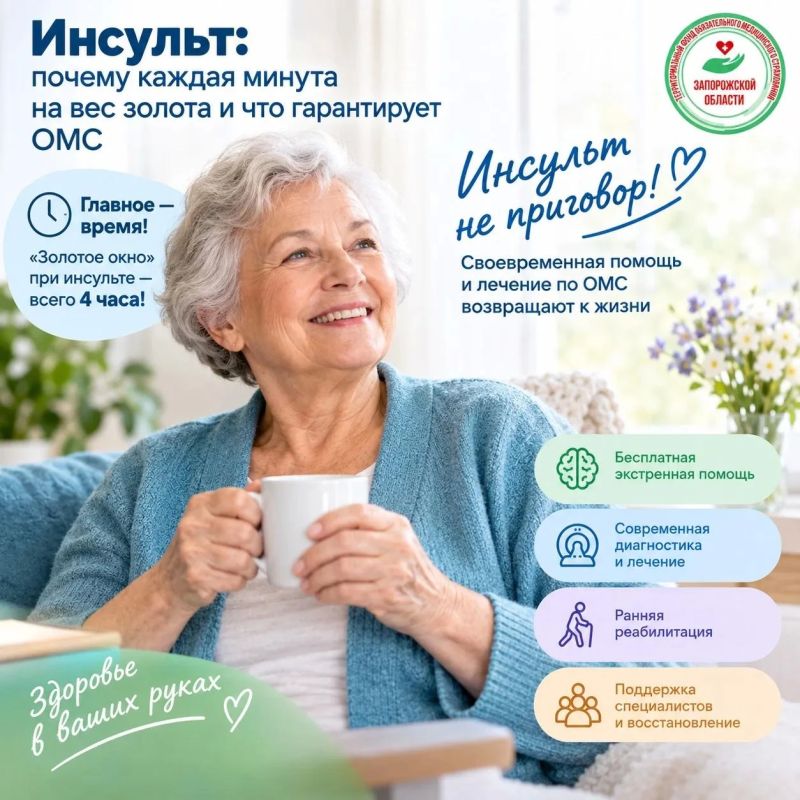Инсульт: почему каждая минута на вес золота и что гарантирует ОМС